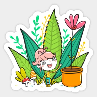 Maggie World botanic Sticker